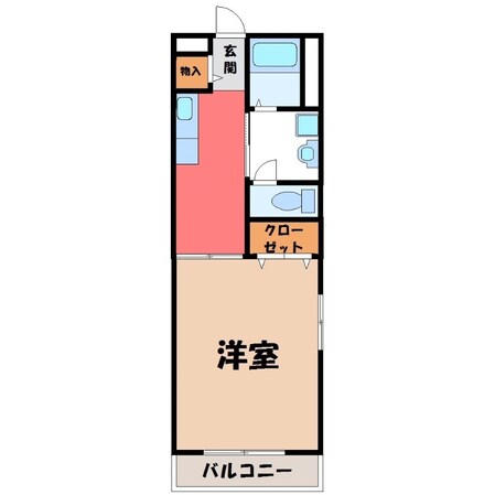 グリーンスタジアム前駅 徒歩21分 3階の物件間取画像